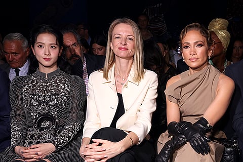 Jisoo, Delphine Arnault, and Jennifer Lopez